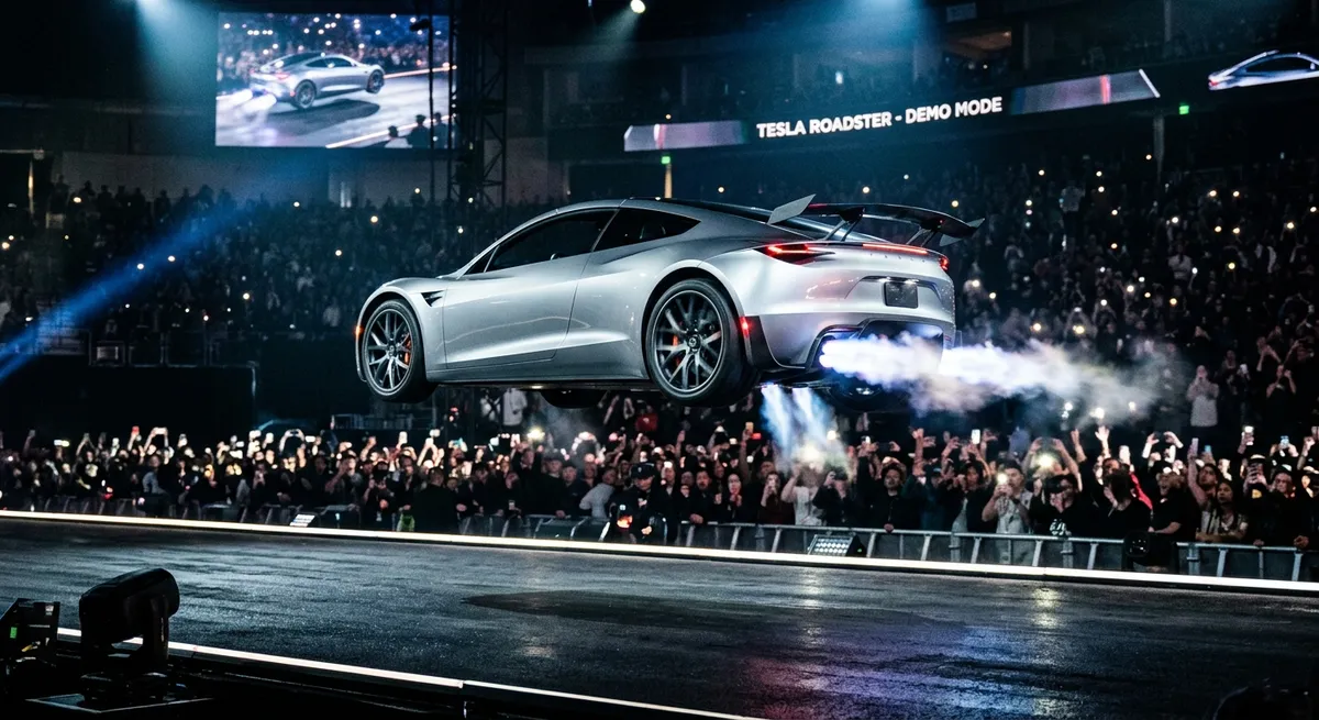 Tesla's Roadster demo: the car flew, the claims have numbers, and the engineering has a named voice