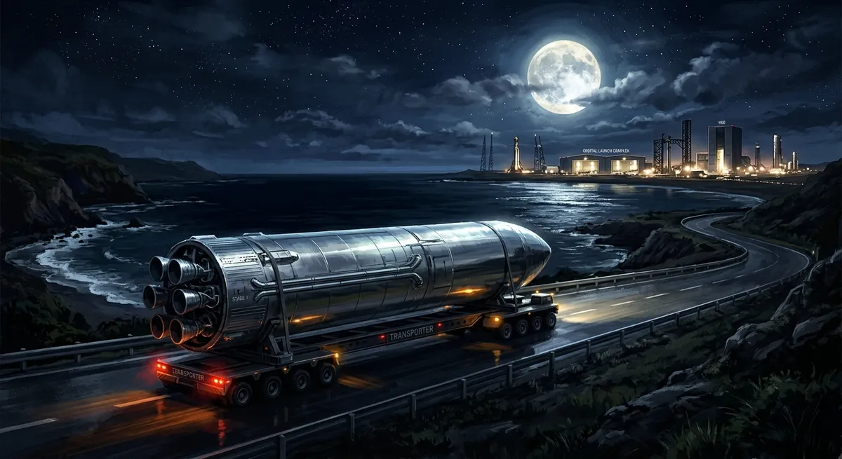 Starship's dual flow: Ship 43 heads home from Massey's, Ship 42 moves up, Booster 22 may come off the mount